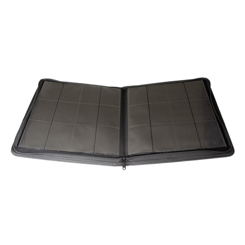 STEALTH 12 Pocket Zip Trading Card Binder - BLACK
