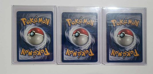 Base Pokemon trio Charizard, Venusaur, Blastoise in NM/M condition